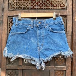 Levi's High Rise Wedgie Cutoff Denim Shorts